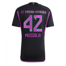 Bayern Munich Jamal Musiala #42 Bortatröja 2023-24 Korta ärmar